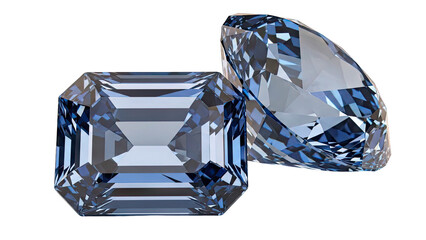 Two Brilliant Blue Gemstones