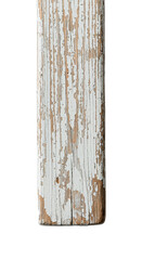 Rustic Weathered Wood Texture Isolated With Peeling White Paint