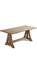 Rustic Wooden Workbench With A Frame Design On A Light Brown Background