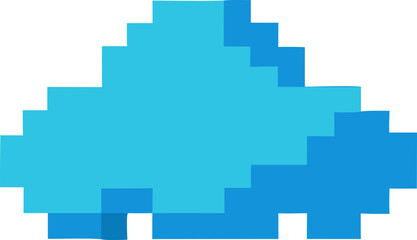 Fototapeta premium cloud pixel svg icon