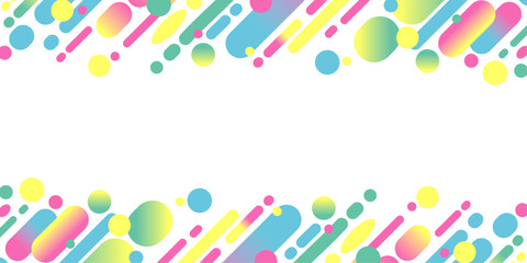 Colorful striped dot obi background A