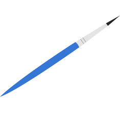 Blue paint brush