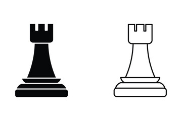 Chess Piece icon theme symbol vector illustration isolated on white background