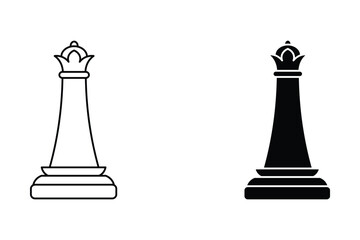 Chess Piece icon theme symbol vector illustration isolated on white background