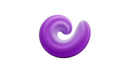 Obraz premium Purple swirling form