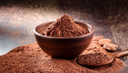 Chocolate Cocoa Powder Bowl