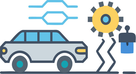 autonomous,car,vehicle,automation,artificial,intelligence,ai,technology,smart,transport,control,system,robotic,innovation,digital,future,driverless,engineering,mechanical,gear,icon,vector,illustration