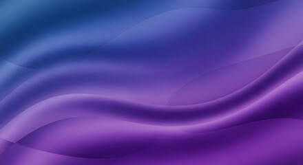 Fototapeta premium Vibrant Abstract Background of Flowing Purple and Blue Silk Waves with Smooth Gradients and Soft Texture