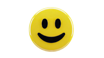 Fototapeta premium 3D Yellow Smiley Face Icon