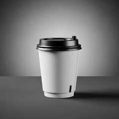 Stylish 3D coffee mug with floating presentation