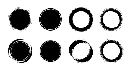 Simple Black Circle Shapes