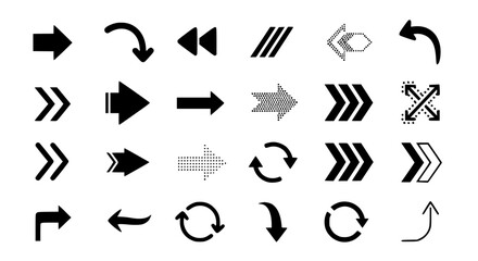 Fototapeta premium Simple arrow set design