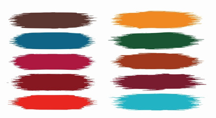 Obraz premium Simple Color Brush Strokes