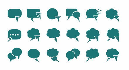 Obraz premium Simple Talk Bubbles Design