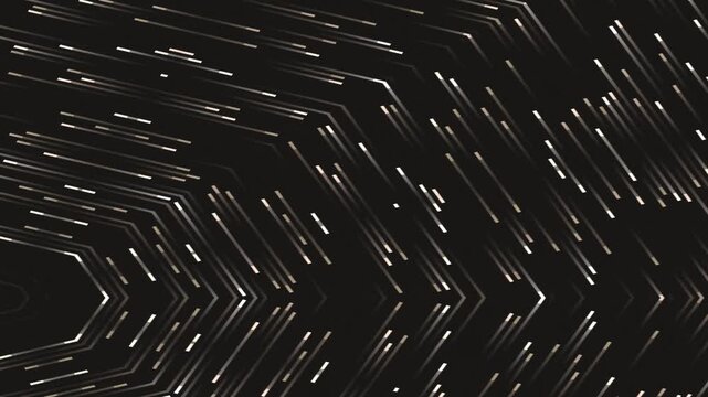 Geometric Pattern Radiating from Center in Dark Background