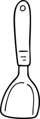 Cartoon kitchen utensils, hand-drawn illustration.