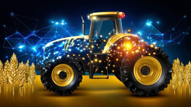 Smart Agriculture: Tractor, Technology, Farming Innovation