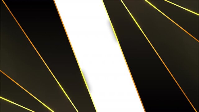 Symmetrical Luxury Black and Gold Geometric Transition