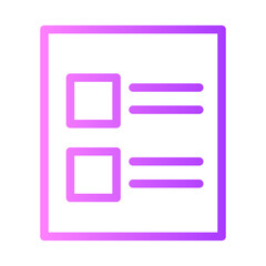 list gradient icon