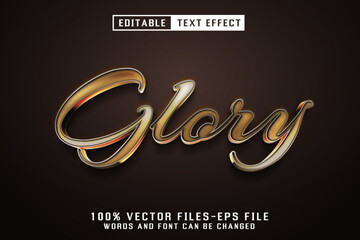 Glory Golden Text - Editable Text Effect