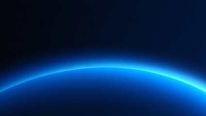 Obraz premium Abstract glowing blue curved line on dark background