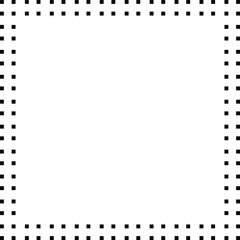 Obraz premium Double dotted vector border frame design