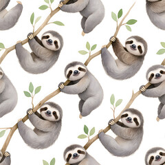 Obraz premium Canopy Life – Three-Toed Sloth 