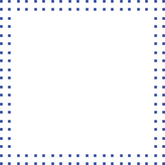 Obraz premium Double dotted vector border frame design