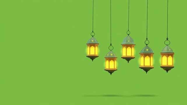 Serene Ramadan Mubarak Moment with beautifull lattern