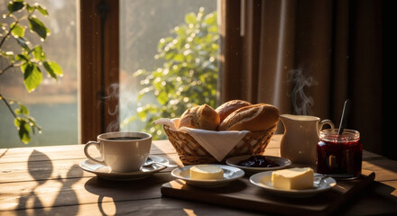 breakfast in the morning