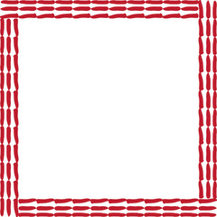 Obraz premium vector illustration design of dark red frame border 