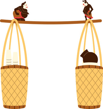 Gerobak Es Dawet Pikul Keliling