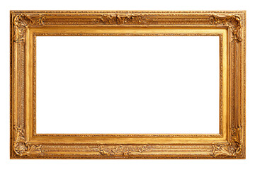 Fototapeta premium Elegant Gold Ornate Picture Frame