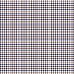 Plaid fabric pattern, blue, brown, cream, seamless for textiles, and for designing clothes, skirts or decorative fabrics. Vector illustration.

