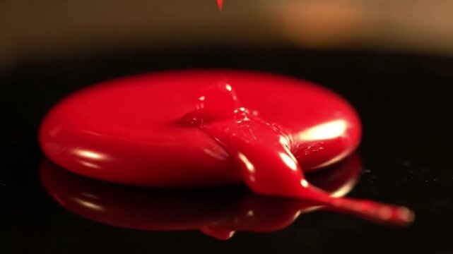 Luminous Materiality Highlighting how light interacts with the textures of a melting substance.