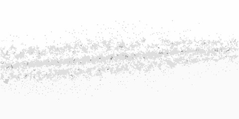 Obraz premium A faint horizontal band of scattered dark particles against a white background