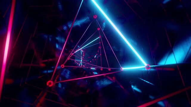 Animated abstract tunnel