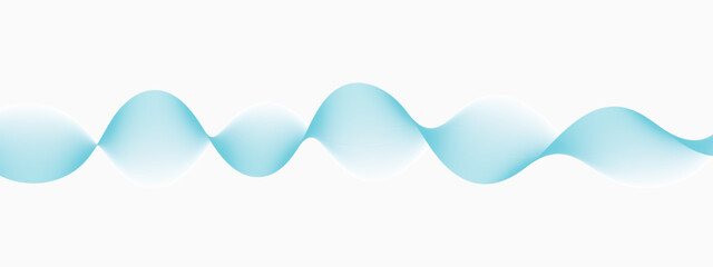 Modern blue wave pattern on white background
