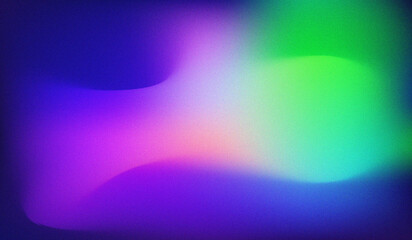 Grainy Multicolor Gradient Flow with Soft Neon Light Texture Background