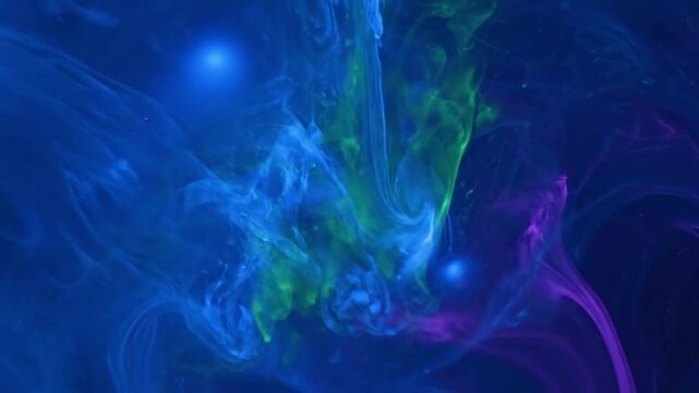 Microscopic Cellular Activity Simulated view of alien microbial-like structures in motion.