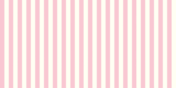 Pink White Vertical Stripe Seamless Pattern Aesthetic Pastel Background Retro Textile Fabric Graphic