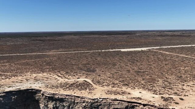 Great Australian Bight, Nullarbor Plain, South Australia &ndash; 4K aerial drone footage of dramatic coastal cliffs, turquoise ocean and rugged wilderness