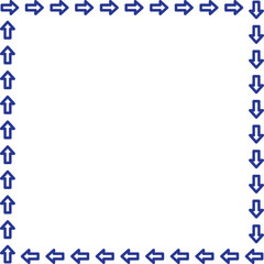 arrow vector border frame design
