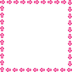 arrow vector border frame design