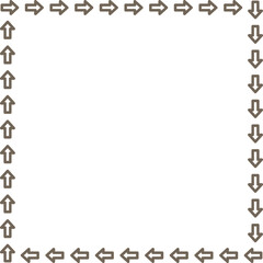 arrow vector border frame design