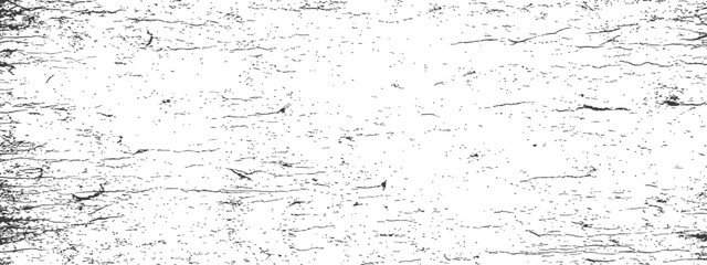 Fototapeta premium Distressed grunge texture overlay vector with cracked horizontal lines Black and white vintage background graphic element