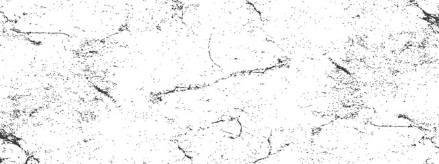 Obraz premium Black and White Grunge Distressed Texture Overlay Vector Background Aged Effect Dust Scratches and Cracks Pattern