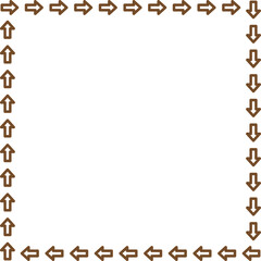 arrow vector border frame design