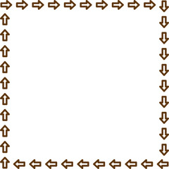 arrow vector border frame design