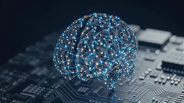Ai digital brain neural network multi agent data connection cyber technology blue light innovation and agentic ai multi agent collaboration network